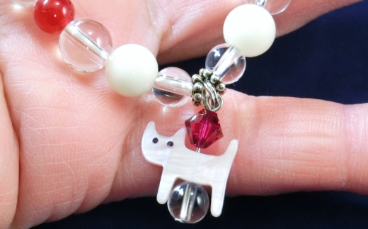 オリジナルブレスレット「やっぱり猫にLOVE」【007D-054】