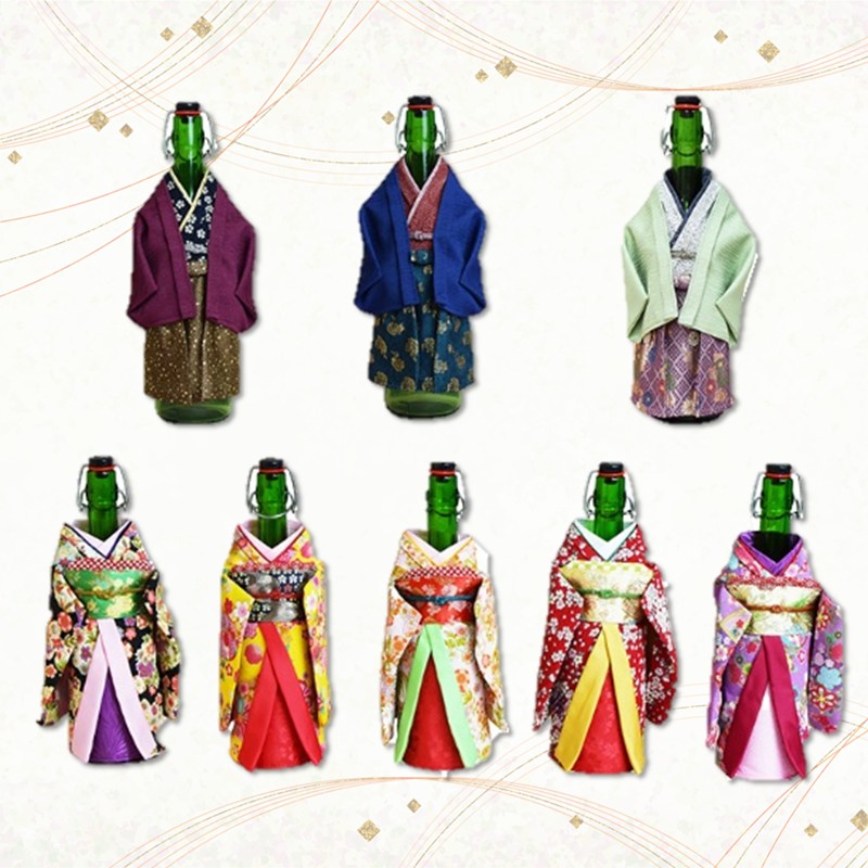 ワインのお着物（椿野さん）【038C-006】