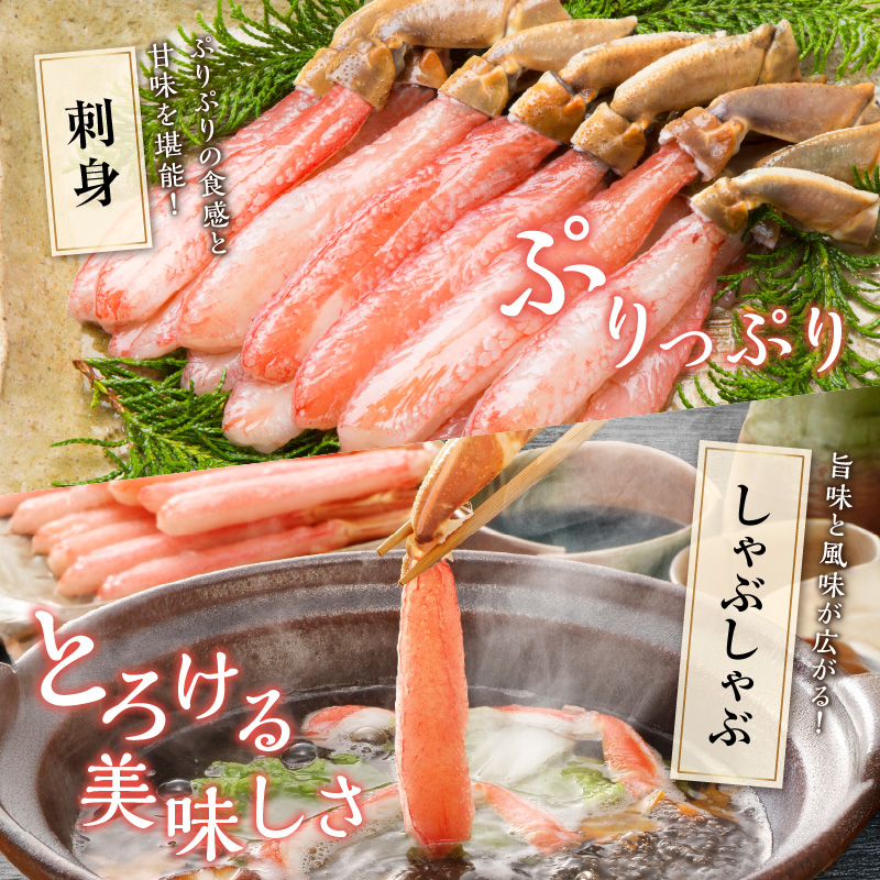 本ズワイガニ フルポーション（生食可）約1kg 目視選別【087C-069】