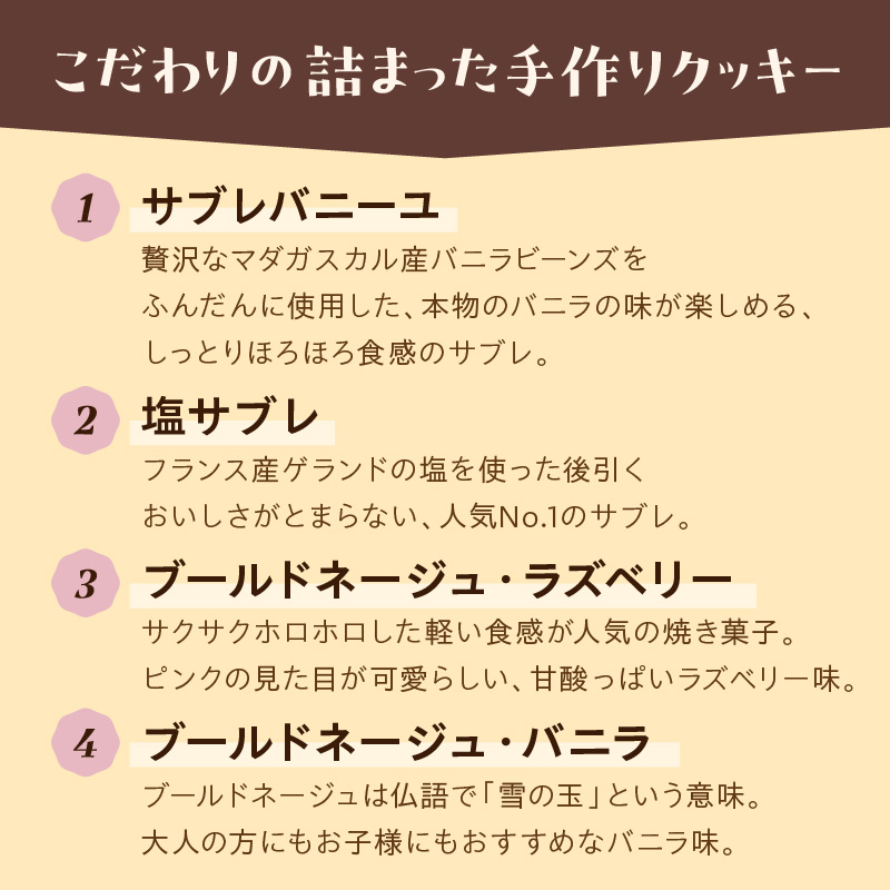 焼き菓子詰め合わせセット【100D-004】