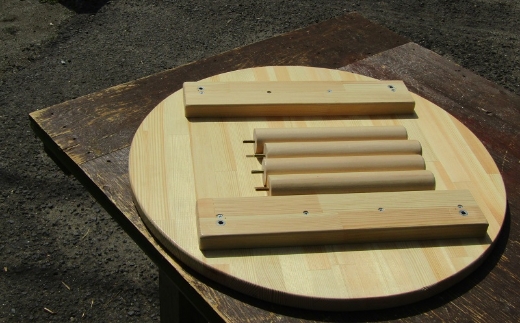 手作り木製 ちゃぶ台【007B-062】