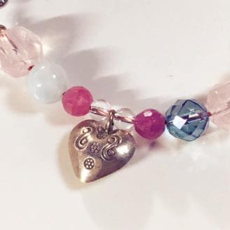 天然石ブレスレット「十字（クロス）」【007B-065】