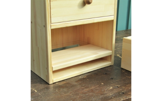 手作り 木製 キャビネット 4段【007B-091】