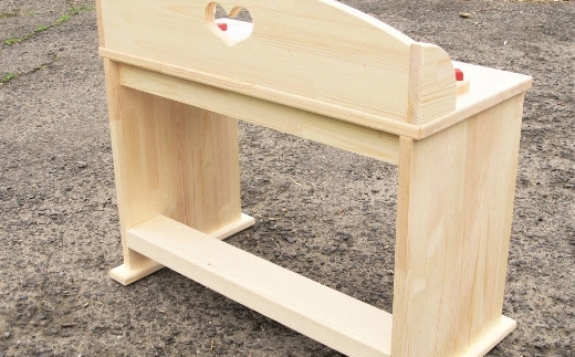 手作り木製 ままごとキッチン デスクタイプ SHK【007B-097】