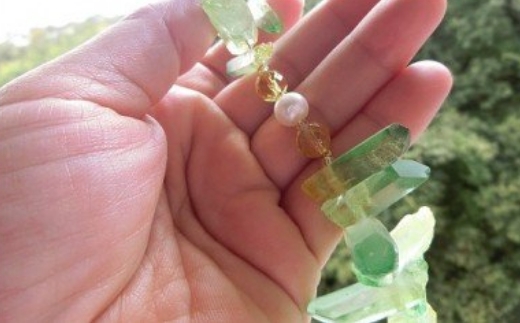 オリジナル天然石サンキャッチャー「Fairy blink～妖精の瞬き～」【007C-051】