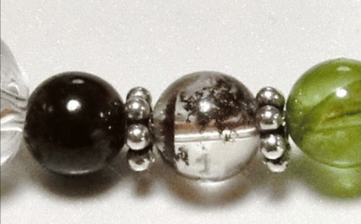 天然石ネックレス 「星を胸に」【007C-053】