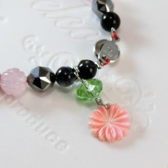 天然石ブレスレット「幸運の石」（本翡翠～ジェダイト）C【007C-081】