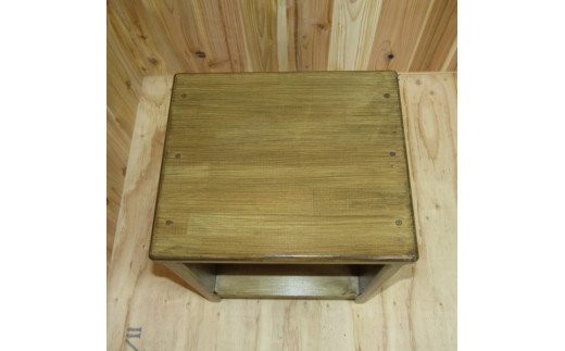 手作り 木製 スツール【007C-087】