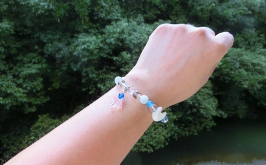 オリジナルブレスレット「月とうさぎ」【007D-053】