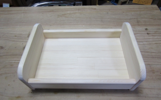 手作り木製 お人形・ぬいぐるみベッド「ミニ」【007D-077】