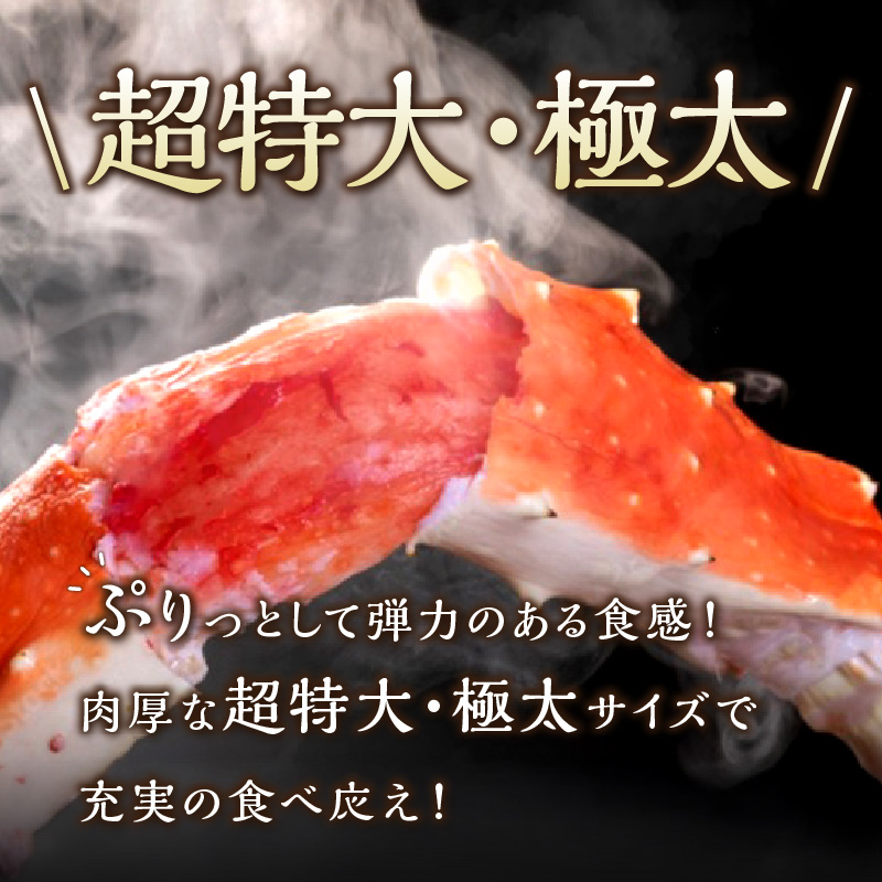 【2肩約2kgの極太5Lサイズ】一番人気！ 本たらば蟹 生肩 約2kg 目視選別【087B-058】