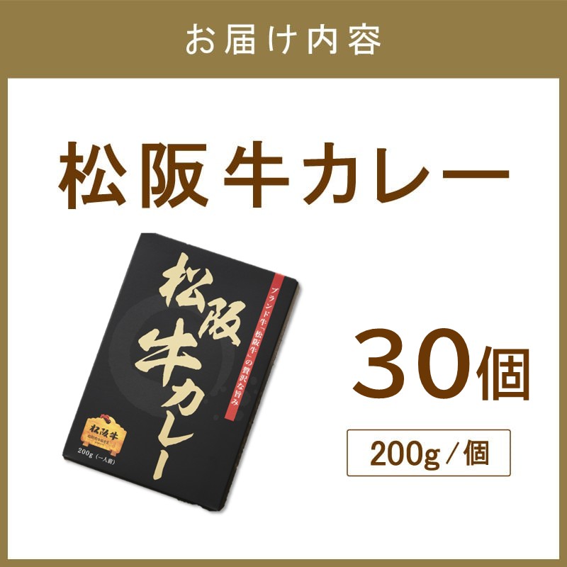 松阪牛カレー200g×30個セット【108A-001】