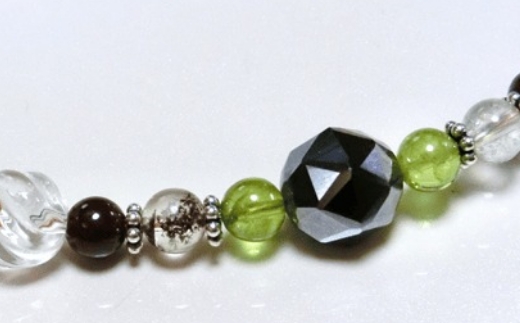 天然石ネックレス 「星を胸に」【007C-053】