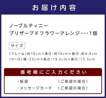 ノーブルティニー プリザーブドフラワーアレンジ【023D-010】