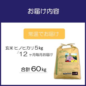 農業姉妹がこだわって栽培！玄米5kg1年定期便【024A-016】