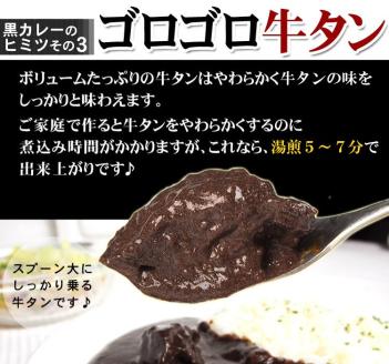 牛タン黒カレー（200ｇ×8パック） ※お届け不可地域あり【069D-006】