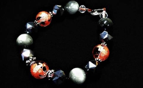 天然石ブレスレット 「不死鳥」【007A-032】