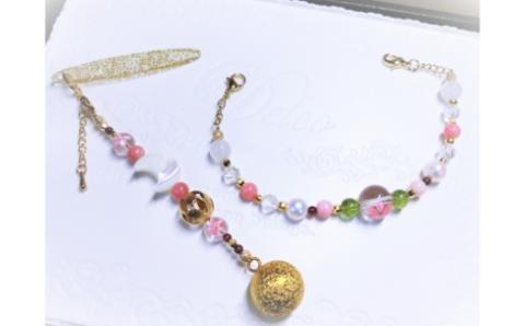 オリジナル根付・羽織紐セット 「葉桜の咲く頃」【007B-060】