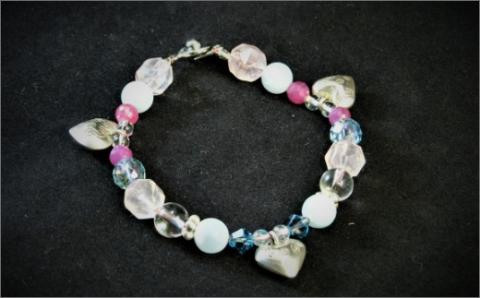 天然石ブレスレット「十字（クロス）」【007B-065】