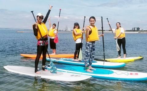 【泉南・サザンビーチ】 スタンドアップ パドル 90分 体験 スクール 1名様【043D-001】