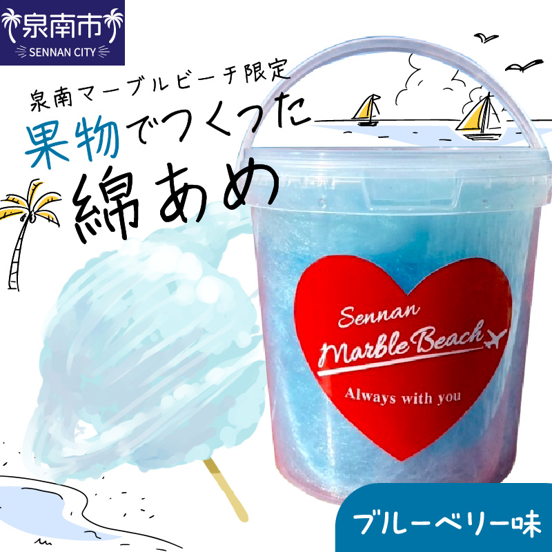 果物でつくった綿あめ ブルーベリー【088E-006】