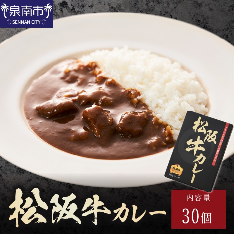 松阪牛カレー200g×30個セット【108A-001】