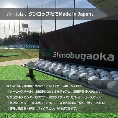 ゴルフ練習場 忍ケ丘ゴルフセンター ICカードチャージ利用券 20,000円分(約2,400球)