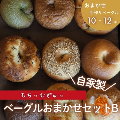 自家製ベーグルおまかせセットB 計10～12個【配送不可地域：離島】