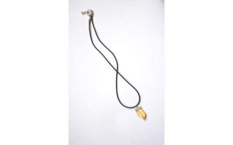 【一つ一つ手作り】色鮮やかな 真田紐 アクセサリー 3点 セット （ ブレスレット ・ イヤリング ・ ネックレス ） 黄色