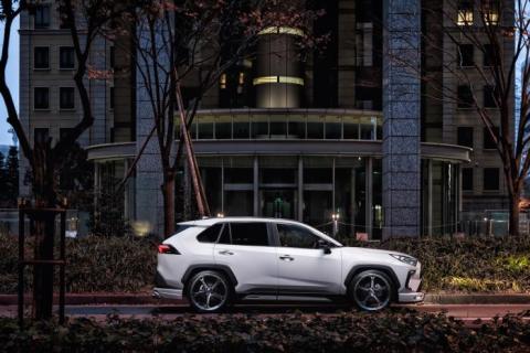 【ソナー無車用】 【トヨタ 50系 RAV4】 ラヴライン フロントグリル （AES製） 【つや消し ブラック仕様】 2411-4710 自動車 車 パーツ カスタム TOYOTA RAV4 MXAA54 AXAH54