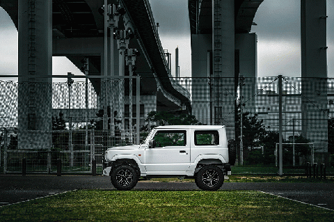 【カーボン柄 ブラック仕様】 【スズキ ジムニー JB64W】フロントグリル （AES製） 2401-4610 自動車 車 パーツ カスタム SUZUKI JIMNY JB64W