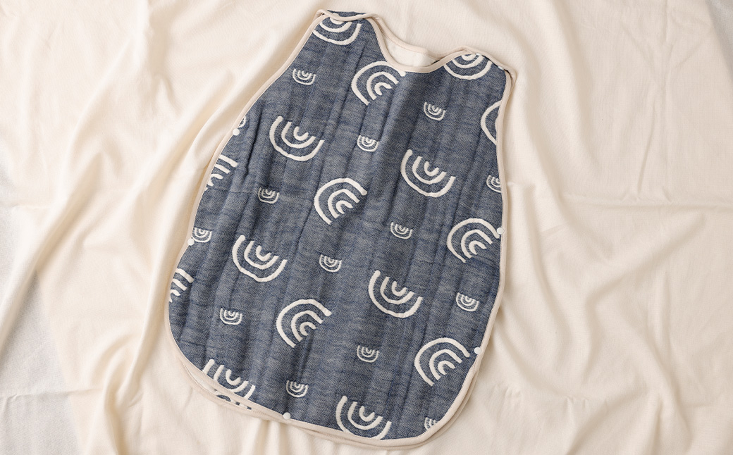 6重ガーゼ織スリーパー×1枚 （ネイビー） 綿 コットン ベビー キッズ 子供服 オールシーズン 出産祝い お祝い ギフト 赤ちゃん用品 ベビー用品 日本製