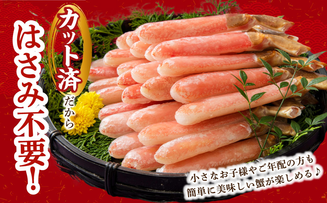 生ずわい蟹 フルポーション 250g (10 ～ 15本) 【7】