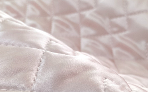 【ピンク】シルクサテン100％ まくらパッドM【43×63cm】2枚組