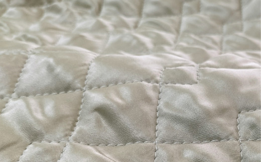 【ベージュ】シルクサテン100％ まくらパッドM【43×63cm】