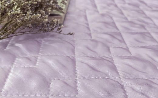 【パープル】シルキーコットン まくらパッド2枚組S【35×50cm】