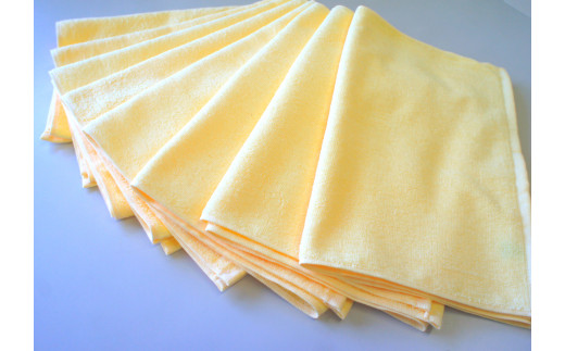 泉州タオル 無蛍光 抗菌 カラータオル 選べる1色 8枚入り 240匁 ( スモーキーピンク )