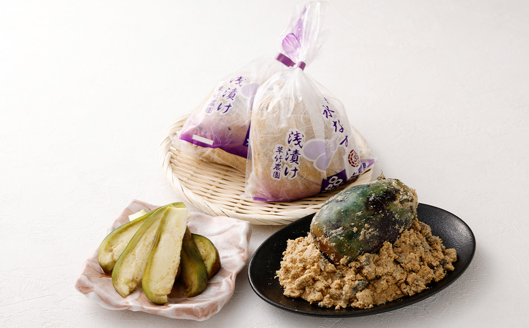 水なすの浅漬け 8個 ＋ ご褒美プリン 6個 【5月上旬から9月下旬発送予定】 浅漬け 漬物 つけもの 野菜 水なす 水ナス 水茄子 なす ナス 茄子 泉州水なす プリン スイーツ セット