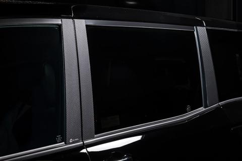 【トヨタ 80系 ヴォクシー】 ピラーパネル 6ピース （AES製） 【カーボン柄 ブラック仕様】 3173-9140 自動車 車 パーツ カスタム 塗装不要 TOYOTA VOXY ZRR80W ZWR80W ZRR80G ZWR80G
