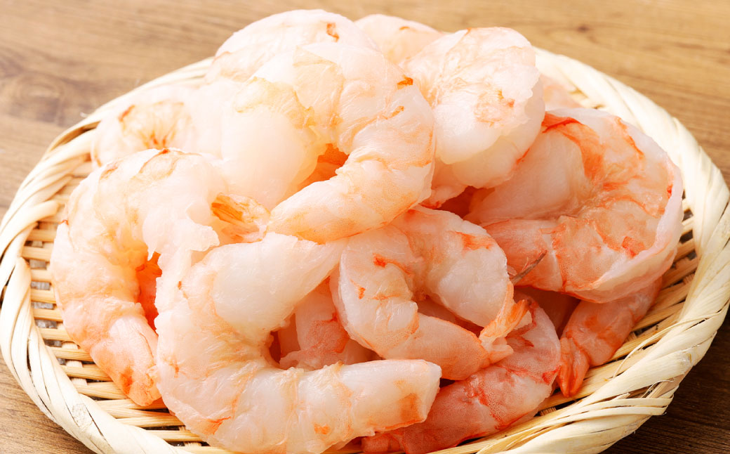 驚きのジャンボサイズ 背ワタ無し むきエビ 1kg 【入金確認後7営業日程度で発送】｜えび エビ 海老 むきえび 特大 特大サイズ 冷凍