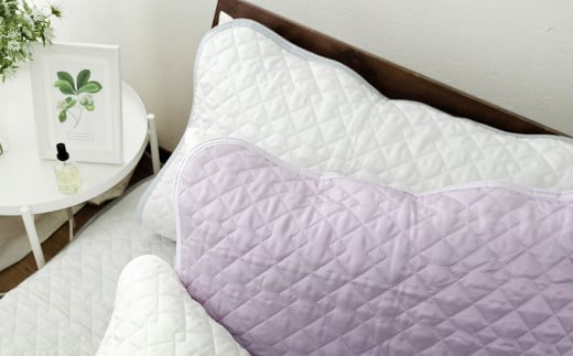 【ホワイト】シルキーコットン まくらパッドS【35×50cm】