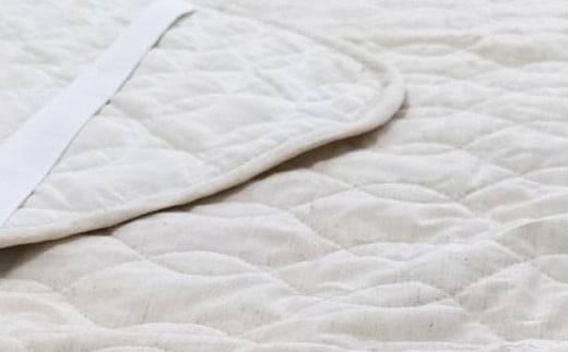 【シングルサイズ】 リネン麻混ガーゼ敷きパッド