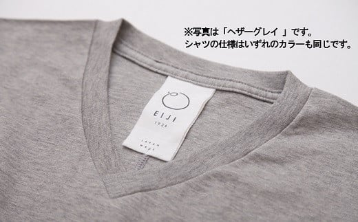 【ヘザーグレイ】 EIJI T－SHIRT Vネック _SM17-4