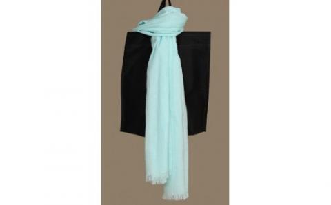 【ミント】 ガーゼ地 オーガニック コットン 播州織ストール ｜ 衣類 ファッション 小物 ストール ショール スカーフ 肩かけ 羽織り