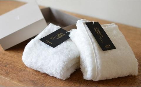 【ホワイト】天衣無縫 オーガニック 超長綿使用 スーピマエンジェル ウォッシュタオル 2枚 箱入り セット GT22S-1220BエンジェルWT箱入 タオル オーガニックコットン 綿