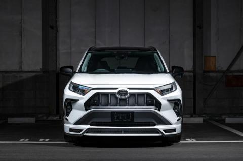 【ソナー無車用】 【トヨタ 50系 RAV4】 ラヴライン フロントグリル （AES製） 【つや消し ブラック仕様】 2411-4710 自動車 車 パーツ カスタム TOYOTA RAV4 MXAA54 AXAH54