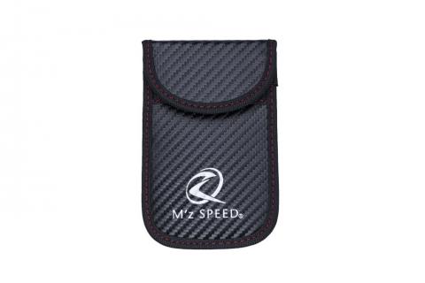 リレーアタック ガード ポーチ Ⅱ カーボンファイバー柄 車両盗難防止 盗難防止 防犯 スマートキー専用 キーケース 収納 スマートキー1つ収納