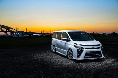 【トヨタ 80系 ヴォクシー】 ピラーパネル 6ピース （AES製） 【カーボン柄 ブラック仕様】 3173-9140 自動車 車 パーツ カスタム 塗装不要 TOYOTA VOXY ZRR80W ZWR80W ZRR80G ZWR80G