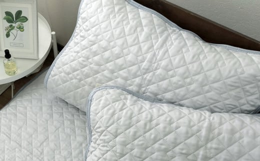 【グレー】シルキーコットン まくらパッド2枚組S【35×50cm】