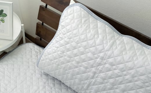 【グレー】シルキーコットン まくらパッドM【43×63cm】